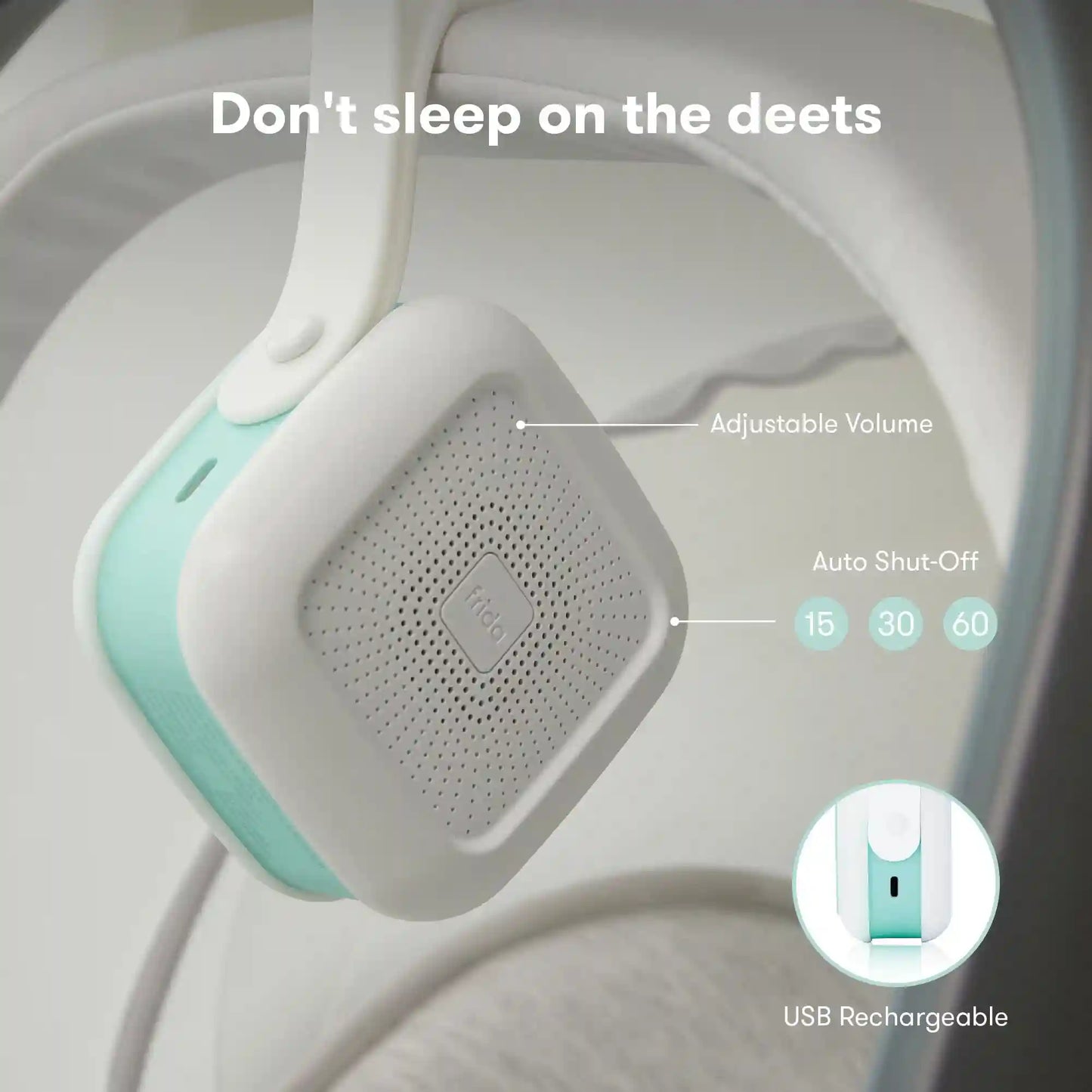 2-in-1 Portable Sound Machine + Nightlight