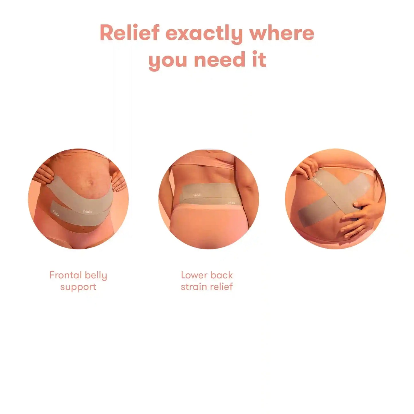 Pregnancy Belly Tape for Pain + Strain Relief