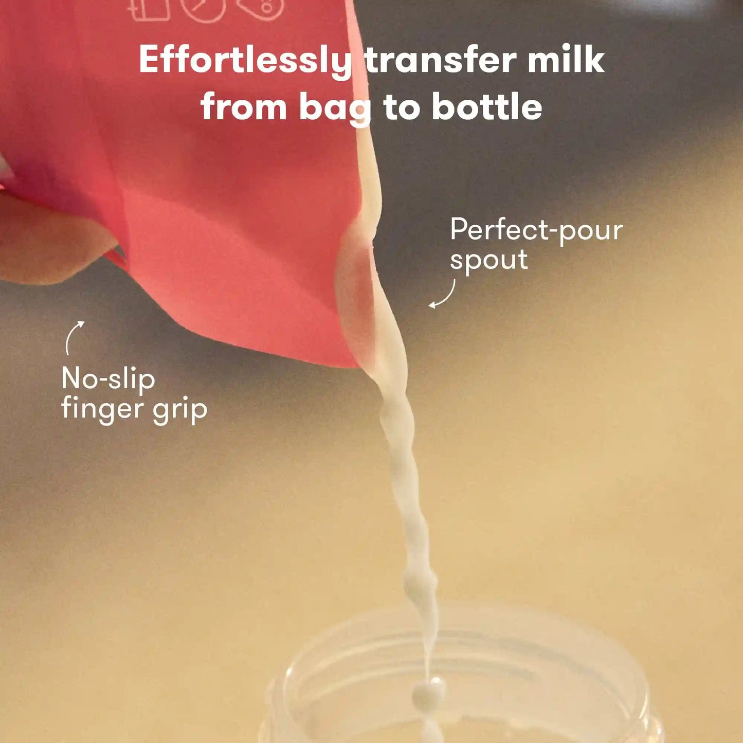 Breastmilk Storage Bags, 50ct Split Stash Freeze & Thaw Milk Bag
