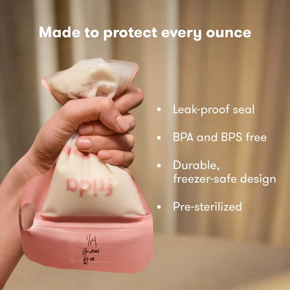Breastmilk Storage Bags, 50ct Standard  Freeze & Thaw Milk Bags