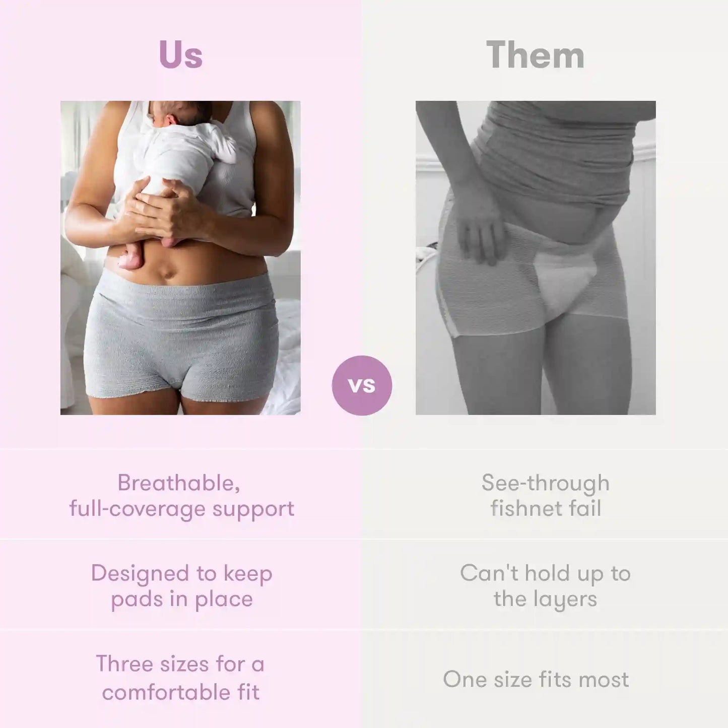 Boyshort Disposable Postpartum Underwear