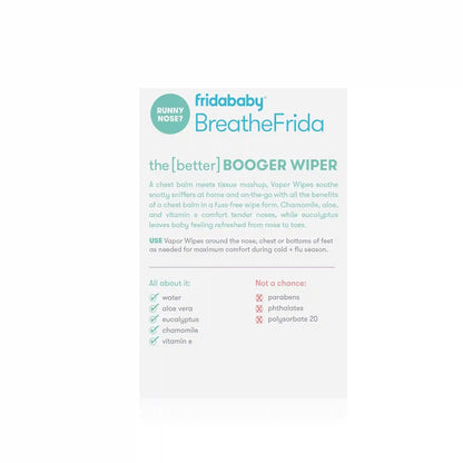 BreatheFrida™ the BoogerWiper Nose + Chest Wipes