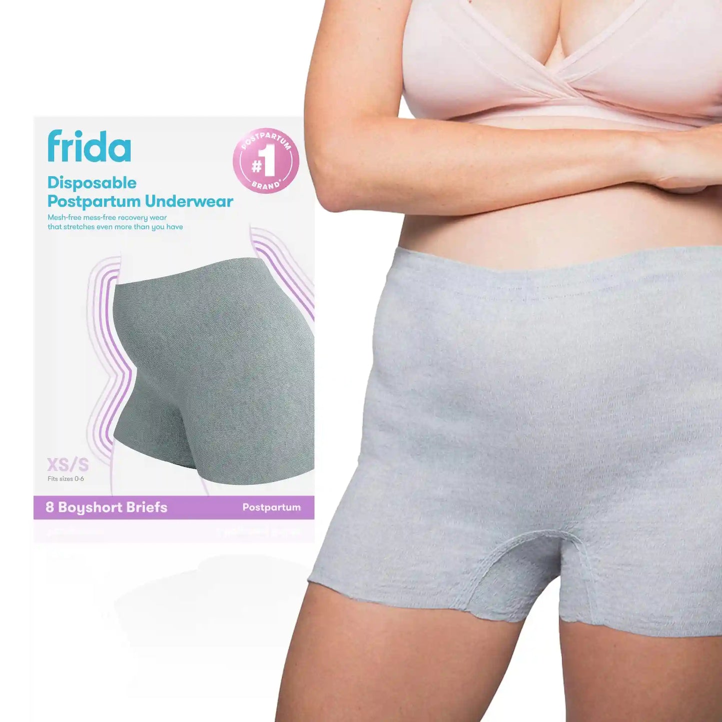 Boyshort Disposable Postpartum Underwear